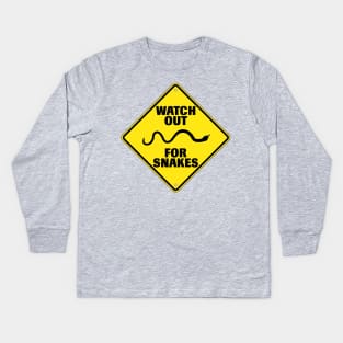 Watch Out For Snakes Kids Long Sleeve T-Shirt